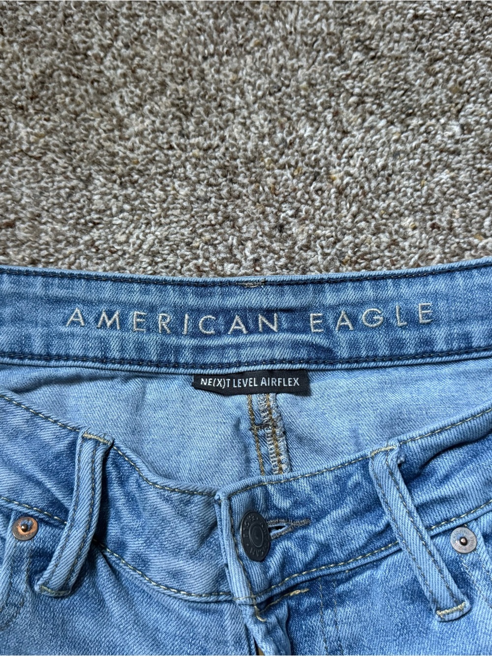 Light Wash Distressed Skinny Jeans - Picture 4 of 5